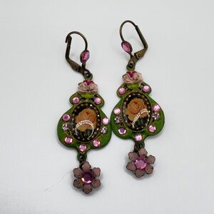 Artisan Pink/Gold Earrings